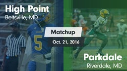 Matchup: High Point vs. Parkdale  2016