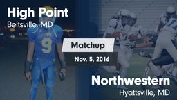 Matchup: High Point vs. Northwestern  2016