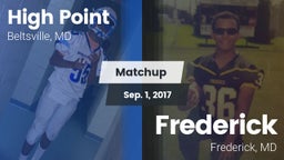 Matchup: High Point vs. Frederick  2016