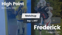 Matchup: High Point vs. Frederick  2017