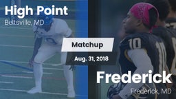 Matchup: High Point vs. Frederick  2018
