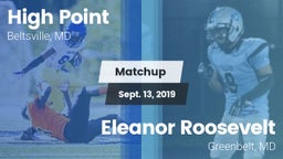 Matchup: High Point vs. Eleanor Roosevelt  2019