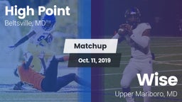 Matchup: High Point vs. Wise  2019