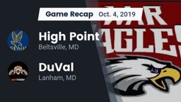 Recap: High Point  vs. DuVal  2019