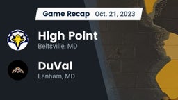 Recap: High Point  vs. DuVal  2023
