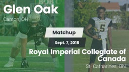 Matchup: GlenOak vs. Royal Imperial Collegiate of Canada 2018