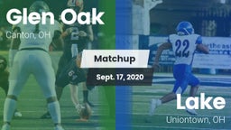 Matchup: GlenOak vs. Lake  2020