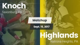 Matchup: Knoch vs. Highlands  2017