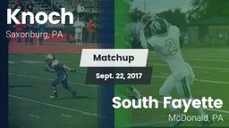 Matchup: Knoch vs. South Fayette  2017