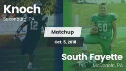 Matchup: Knoch vs. South Fayette  2018