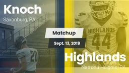 Matchup: Knoch vs. Highlands  2019