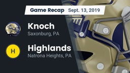 Recap: Knoch  vs. Highlands  2019
