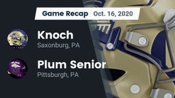Recap: Knoch  vs. Plum Senior  2020