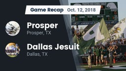 Recap: Prosper  vs. Dallas Jesuit  2018