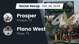 Recap: Prosper  vs. Plano West  2018