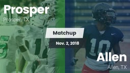 Matchup: Prosper  vs. Allen  2018
