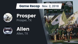 Recap: Prosper  vs. Allen  2018