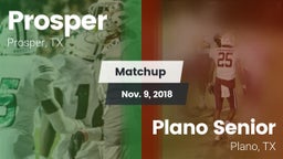 Matchup: Prosper  vs. Plano Senior  2018