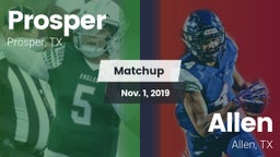 Matchup: Prosper  vs. Allen  2019