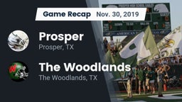 Recap: Prosper  vs. The Woodlands  2019