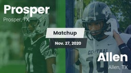 Matchup: Prosper  vs. Allen  2020