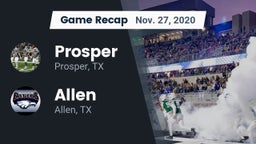 Recap: Prosper  vs. Allen  2020