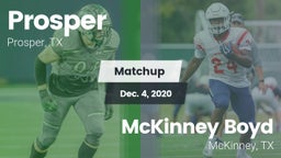 Matchup: Prosper  vs. McKinney Boyd  2020