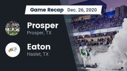 Recap: Prosper  vs. Eaton  2020