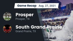 Recap: Prosper  vs. South Grand Prairie  2021