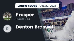 Recap: Prosper  vs. Denton Braswell 2021