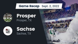 Recap: Prosper  vs. Sachse  2022