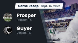 Recap: Prosper  vs. Guyer  2022