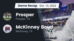 Recap: Prosper  vs. McKinney Boyd  2022
