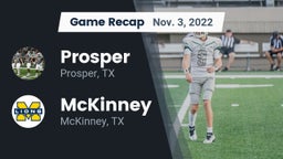 Recap: Prosper  vs. McKinney  2022