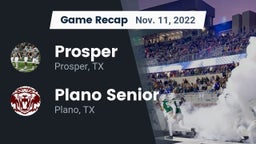 Recap: Prosper  vs. Plano Senior  2022