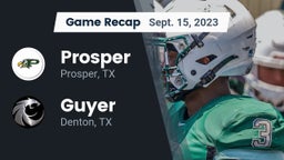 Recap: Prosper  vs. Guyer  2023