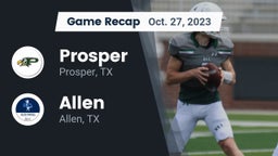 Recap: Prosper  vs. Allen  2023