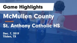 McMullen County  vs St. Anthony Catholic HS Game Highlights - Dec. 7, 2019