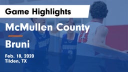 McMullen County  vs Bruni Game Highlights - Feb. 18, 2020