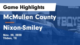 McMullen County  vs Nixon-Smiley  Game Highlights - Nov. 20, 2020