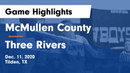 McMullen County  vs Three Rivers  Game Highlights - Dec. 11, 2020