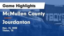 McMullen County  vs Jourdanton  Game Highlights - Dec. 15, 2020