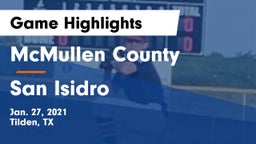 McMullen County  vs San Isidro Game Highlights - Jan. 27, 2021