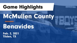 McMullen County  vs Benavides  Game Highlights - Feb. 2, 2021