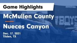 McMullen County  vs Nueces Canyon Game Highlights - Dec. 17, 2021