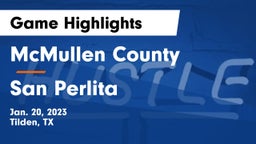 McMullen County  vs San Perlita  Game Highlights - Jan. 20, 2023