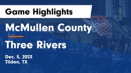 McMullen County  vs Three Rivers  Game Highlights - Dec. 5, 2023