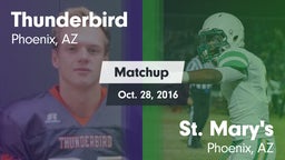 Matchup: Thunderbird High vs. St. Mary's  2016