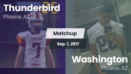 Matchup: Thunderbird High vs. Washington  2017