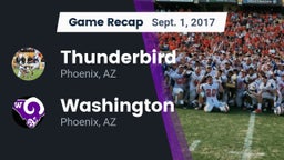 Recap: Thunderbird  vs. Washington  2017